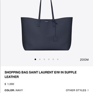 Classic Shopping Bag Saint Laurent E/W Leather